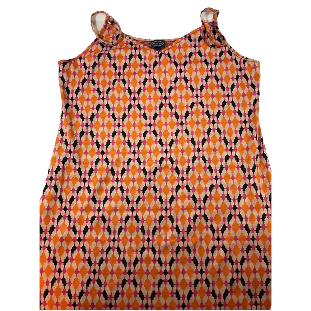 Scoop Brand Adjusting Strap Midi Shift Stretch Dress w/Side Slit Sz XL(16-18) J4